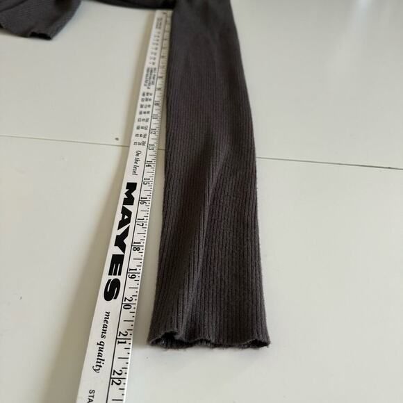 Favorite Daughter Sweater Knit Vneck Attached Bra‎ Halter Charcoal Gray Medium - Picture 9 of 11